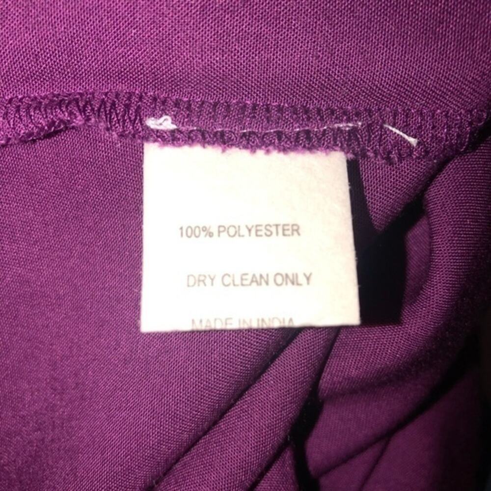 1.3 CMA Plum Beaded Racerback Tank Top Medium - Picture 5 of 5